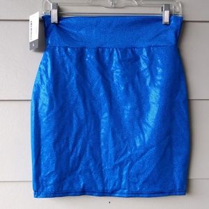 NWT Blue Glittery Bodycon Skirt